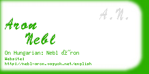 aron nebl business card